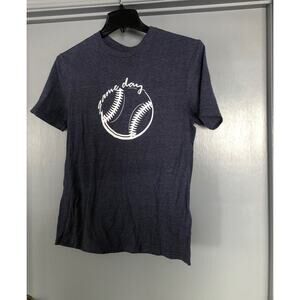 Mens dark blue Game Day Baseball Life T-shirt Comfortable NO TAGS